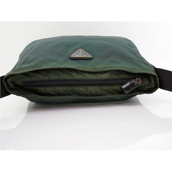 Stylish Green Men's Shoulder Bag Unisex - Picture 7 of 14